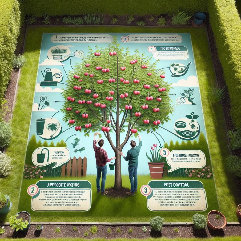 3 trucos para cuidar y mantener dos cerezos plantados juntos en tu huerto