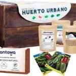 PLANTAWA Kit de Siembra para Pimientos, Kit de Cultivo Completo para Huerto Urbano, Jardinera Interior para Casa, Kit Cultivo para Plantas Naturales de Pimientos
