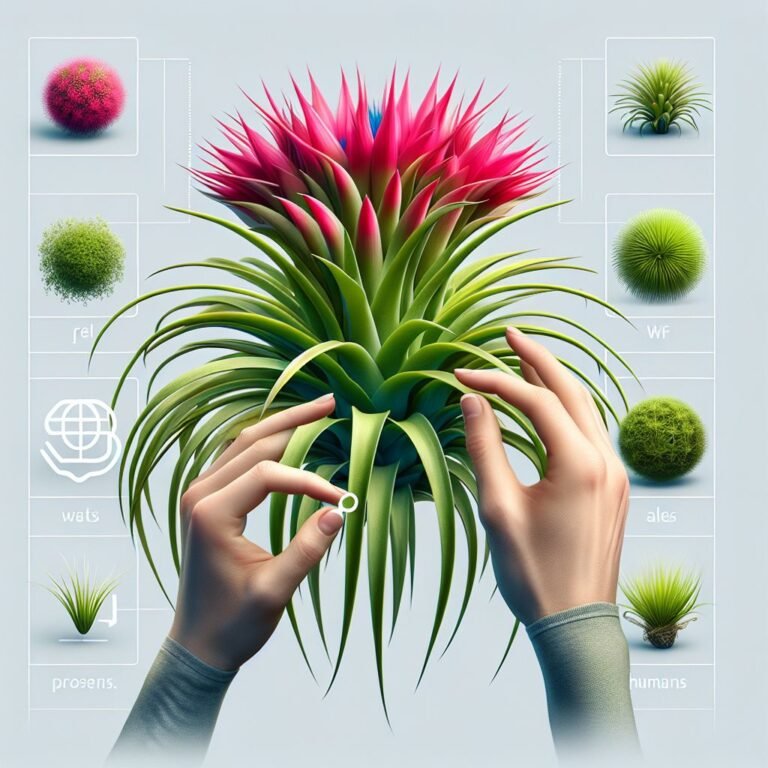 Planta aérea colorida y exótica