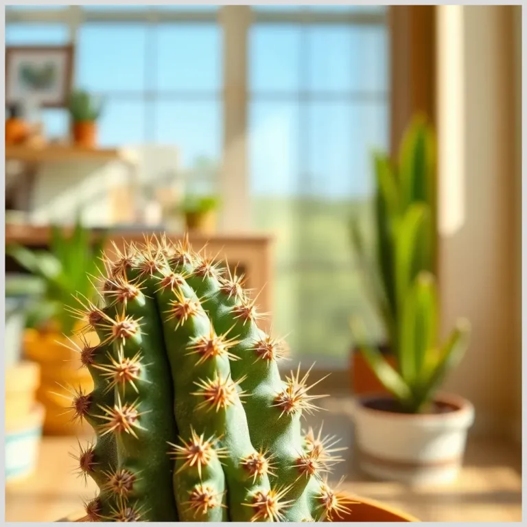 Cactus viejo con pelo blanco
