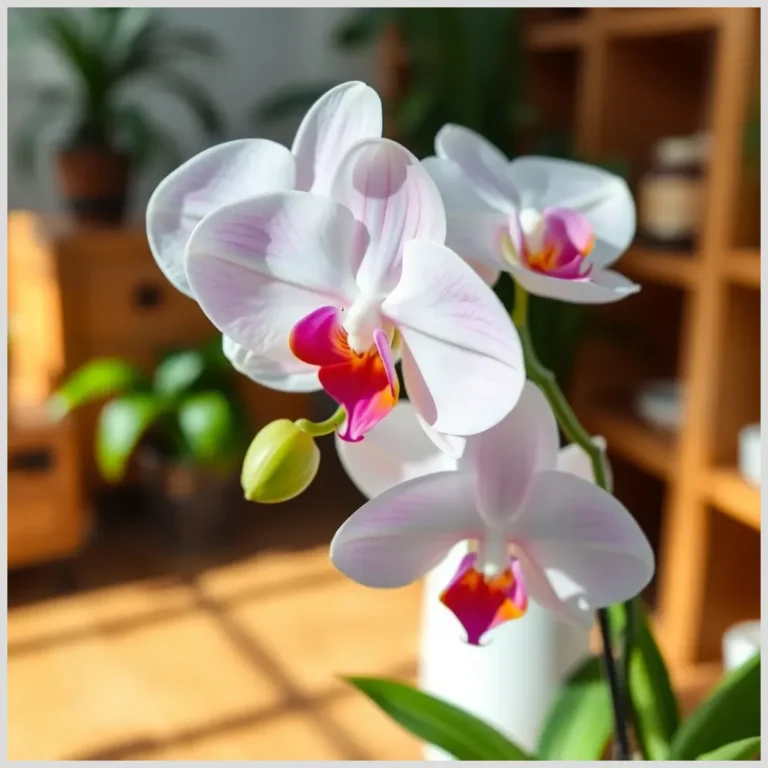 Orquídea Phalaenopsis en flor