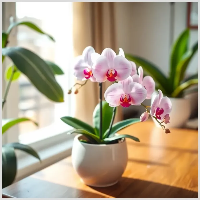 Orquídea Phalaenopsis en maceta