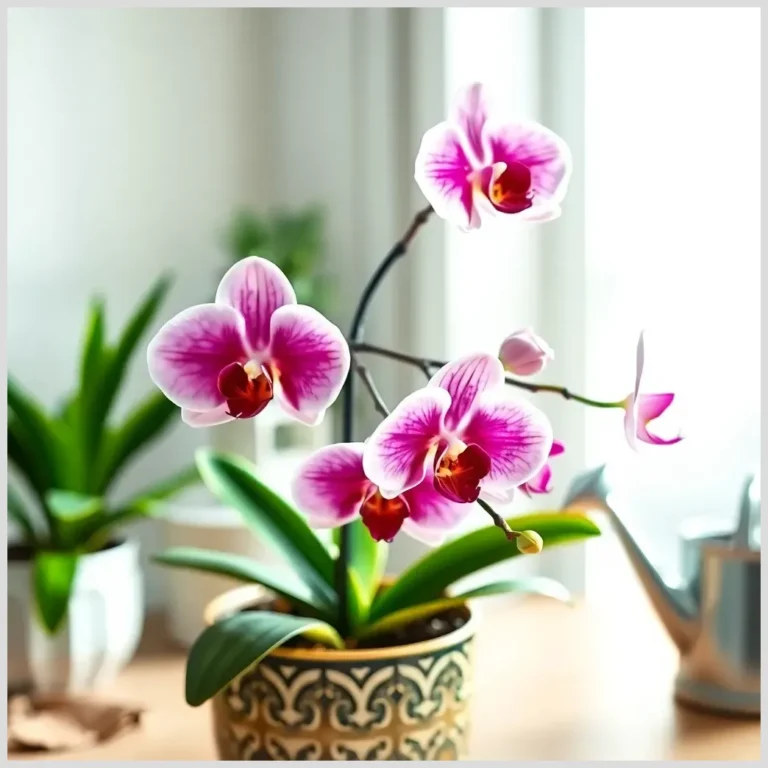 Orquídea Phalaenopsis en maceta