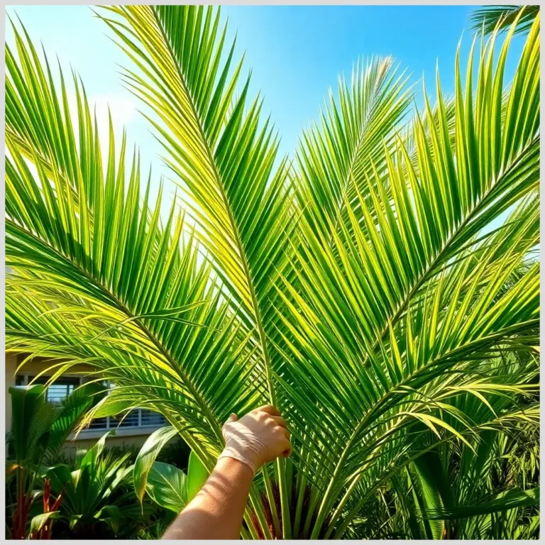 Palmera verde en maceta