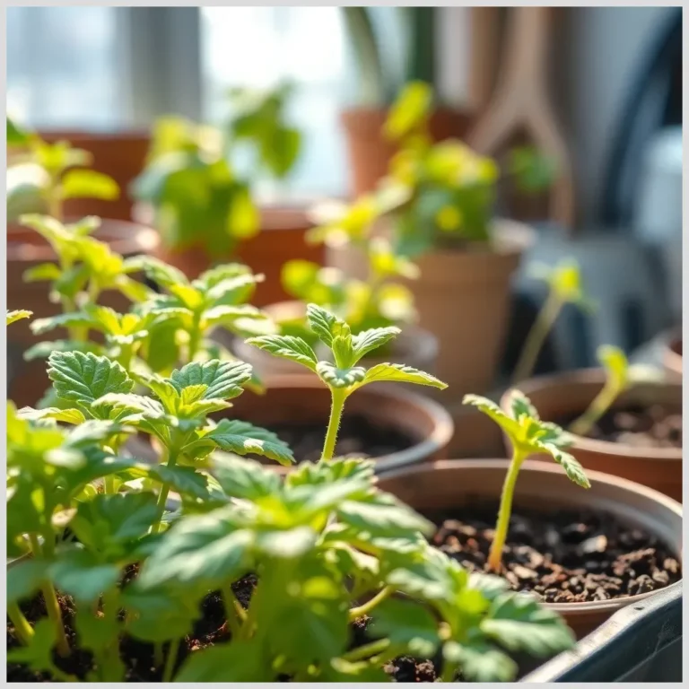 Plantas protegidas del frío invierno