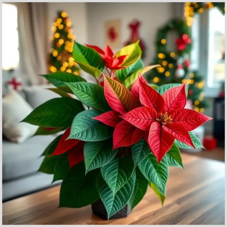 Flor de Pascua en maceta