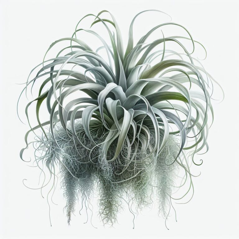 Descubre la Tillandsia usneoides: Cuidados y Beneficios Esenciales en esta planta aérea epífita de hojas gris-verdes y mechones colgantes que aportan textura y elegancia.