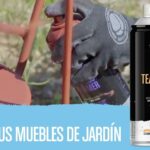 Plantar ratanes de montaña para un jardín exuberante mientras se restauran muebles metálicos con aerosol de aceite de teca